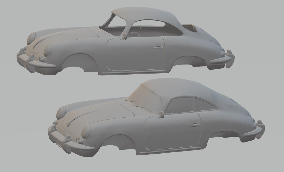 Download STL file Porsche 356 C Printable Car • Model to 3D print ・ Cults